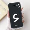 For LG V50S ThinQ / V50 ThinQ 5G Lucky Initial Letter Phone Case For LG V50 V50S ThinQ Black Silicone Soft Cases Bumpers