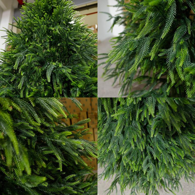 Luxury Pure Soft PE Automatic Christmas Tree, Realistic Pine Branches, Foldable Stand, Optional LED Lights, 150/180/210cm Indoor Xmas Decor