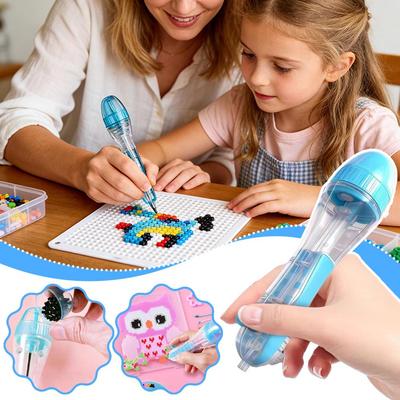 Ручка для бусин Perler DIY Инструменты Детские Пазлы Автоматический Пресс Улучшенный Инструмент для Бусин Арт из Бусин Рукоделие Детские Пазлы Аксессуар
