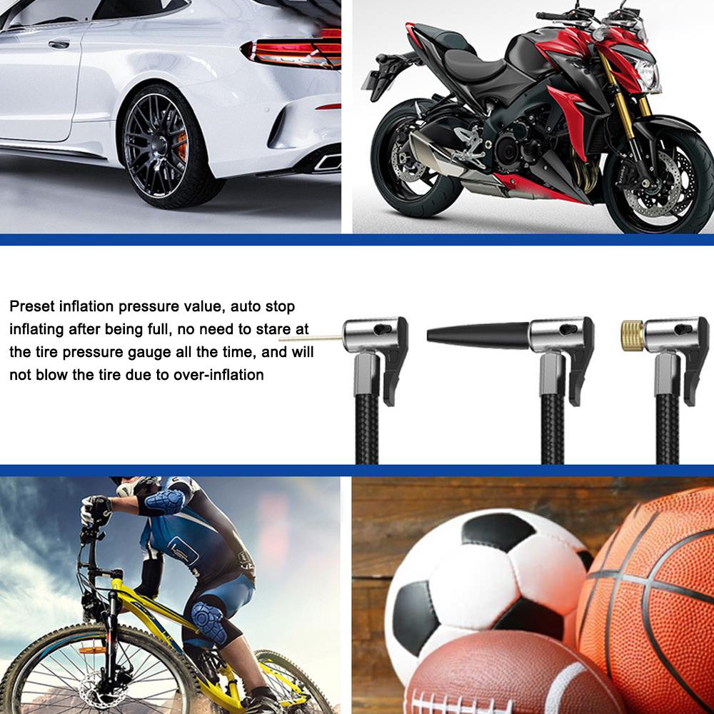 Car Air Pump 150PSI Cordless Air Compressor Portable Electric Tire Inflator with LED Light Auto Off Function for Car