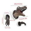 Wall Mounted Dinosaur Sculpture Wall Art Life-like Wall Bursting Dinosaur Bust