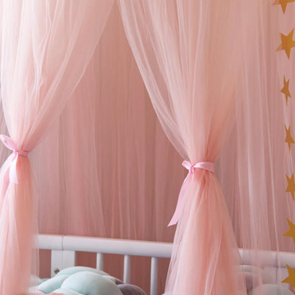 Детская комната, купольная кроватка, москитная сетка, летняя стильная занавеска для кровати, нет необходимости устанавливать детскую москитную крышку