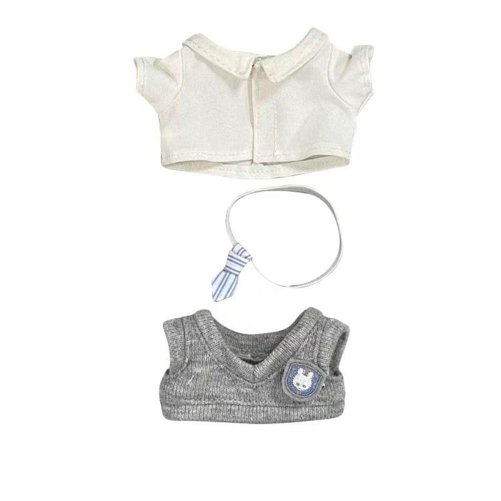 Tie Plush Dolls Clothes Kawaii Doll Handmade Clothes Only Selling Clothes Doll Vest Set Gift