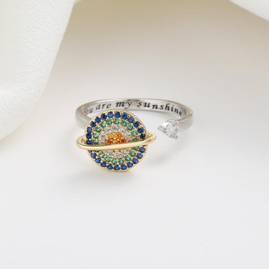 Anxiety Ring Lettering Electroplating Decoration