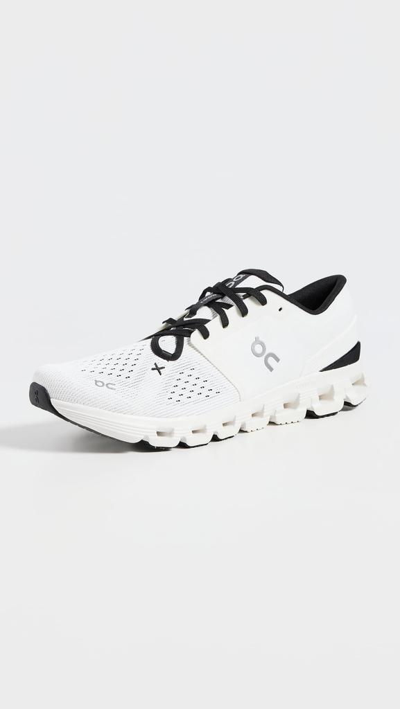 On Cloud X 4 Training Ivory Size Cm Shoes, Black, Men's, 28.0