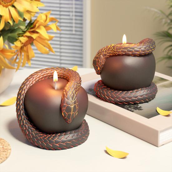 Yousheng Snake Design Candle Mold Силиконовая форма для мыловарения 3D Fruit Shape Candle Mold Resin Casting Mold Candle Making Kit