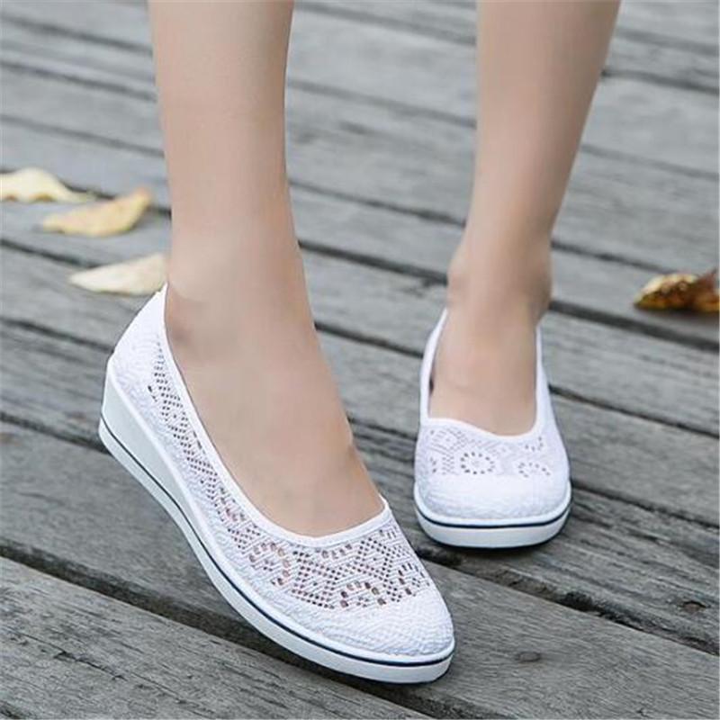 Холщовая обувь, однотонная женская повседневная обувь на платформе, женские лоферы, туфли на плоской подошве