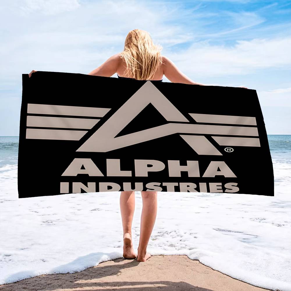 Alpha La Industries Мультяшное пляжное полотенце из микрофибры с принтом, для скалолазания, йоги, пляжа, плавания, бега, впитывающее, мягкое полотенце