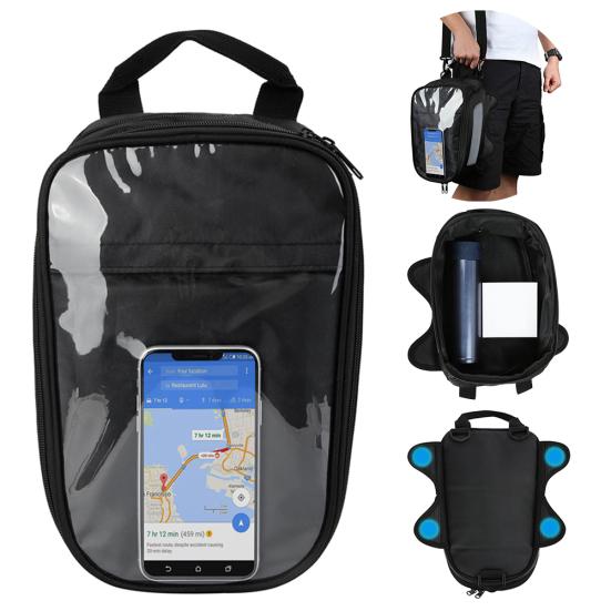 Waterproof Magnetic Motorcycle Oil Fuel Tank Storage Bag Phone Pouch Backpack