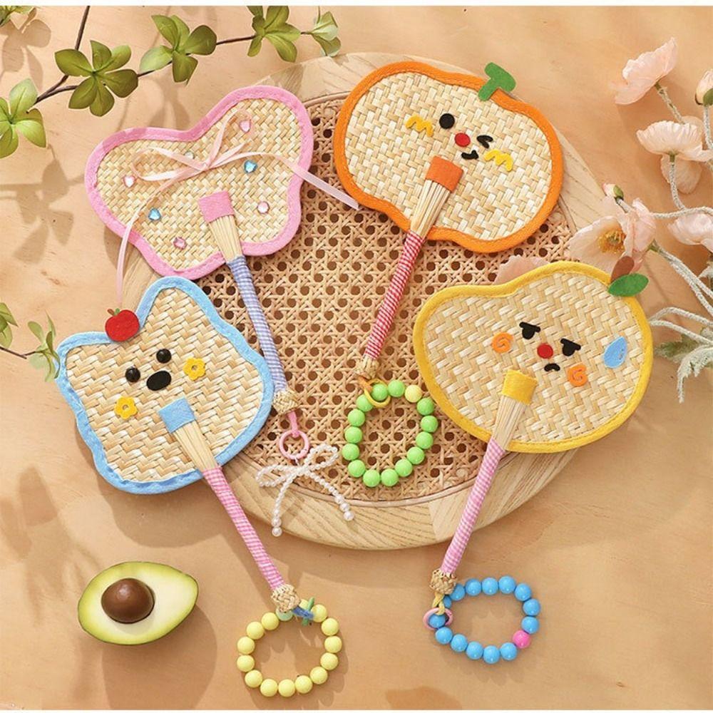 Hand-cranked Pu Fan Bamboo Craft Fan New Handheld Fan Home Decor