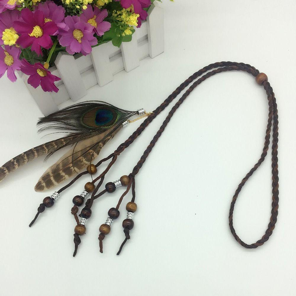 Стильный головной убор с перьями павлина, повязка на голову с перьями, индийские аксессуары для волос, женские повязки для волос с кисточками
