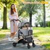 Складная коляска для собаки и кошки 3 в 1, коляска для животных с колесами 360°, корзина для хранения, сетчатое окошко, подстаканник