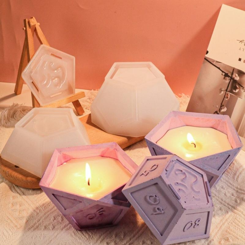 Силиконовая форма в виде кубиков для DIY-изделий из эпоксидной смолы, формы для подсвечников, шкатулки для хранения украшений, инструмент для изготовления настольных украшений, легко моется