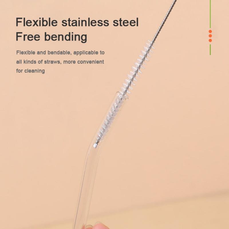 Многофункциональная соломенная щетка 3-в-1 Щетка для щели Бутылочка для кормления Щетка для соски Шланг Удлиненная чистящая щетка Чистящая щетка для крышки крышки серая