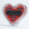 Led Heart-Shaped Flow Light Diy Electronic Kit With 32 Colorful Led Lights Diy Soldering Practice Kit Battery Powered