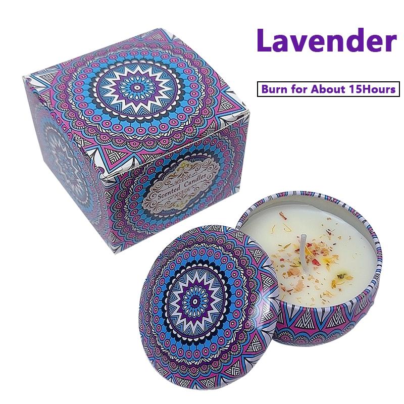 Candle Set Soy Wax Essential Oil Dried Floral Scented Candle Gift Set Wedding Birthday Gift Home Decoration Air Purification