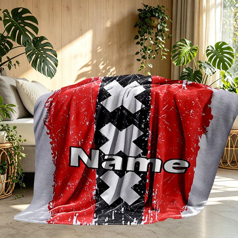 Custom Name Personalized Ajax Print Blanket, Home Decor, Bedroom, Sofa, Camping, Couch, Gifts for Birthday Christmas