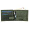 WildHorn Green Leather Wallet for Men I 9 Card Slots I 2 Currency & Secret Compartments I 1 Zipper & 3 ID Card Slots