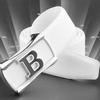 2022 New B Letter Belt Men's Leather Summer Belt Men's Business Casual Trend Cowhide Pants Belt