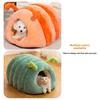 Гусеница Домик для питомца Зимнее теплое гнездо для кошки Милый домик для собаки Закрытое Нескользящее гнездо для кошки