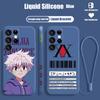 Анимация Hunter×Hunter для Samsung S24 S23 S22 S21 S20 Fe S10 Note 20 10 Ultra Lite Plus Liquid Left Rope Phone Case