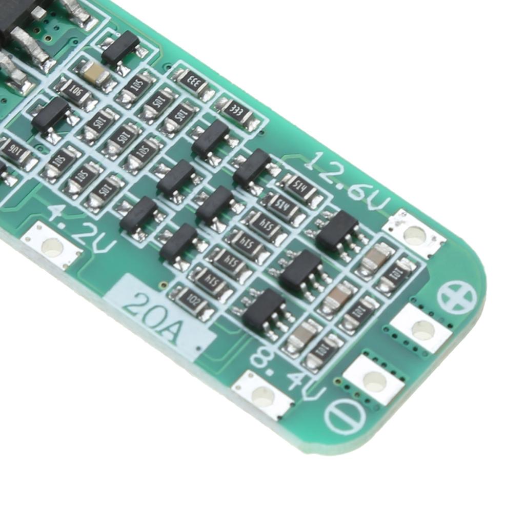 Плата защиты 3S 20A для литий-ионных литиевых аккумуляторов 18650 12,6 В Модуль защиты при зарядке липо-элементов 12,6 В
