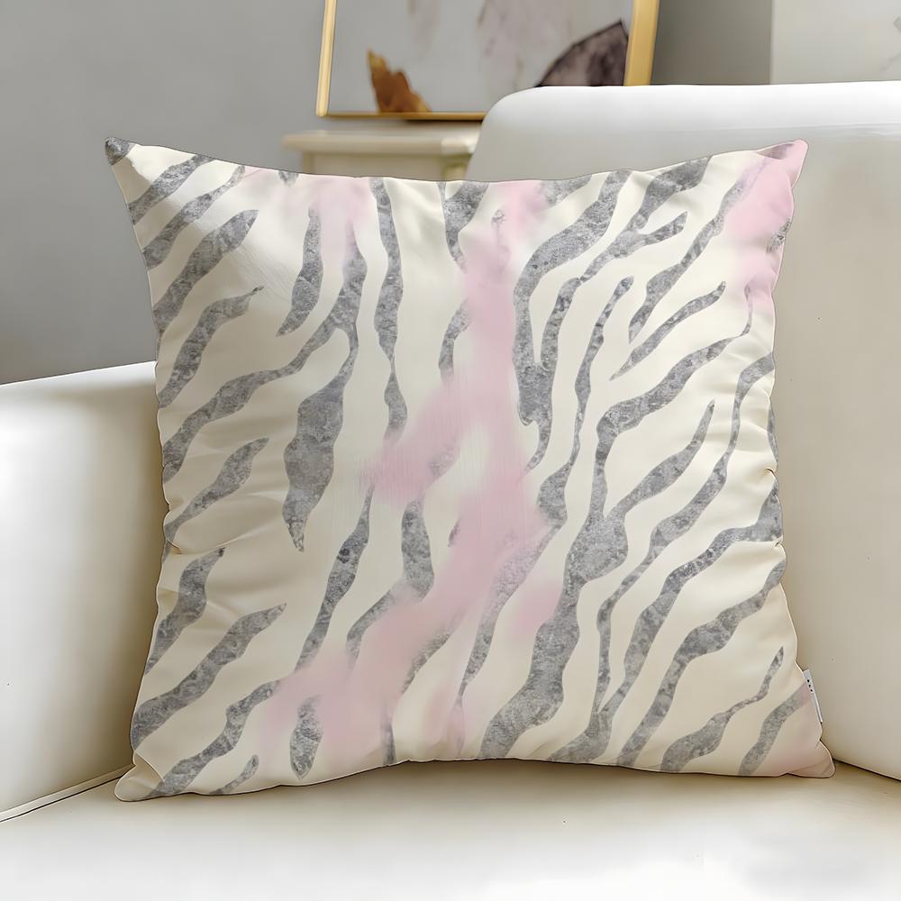 Regular Retro Texture Cushion Cover Soft EasyWash Pillow Case Versatile for Couch Bed Travel and Office