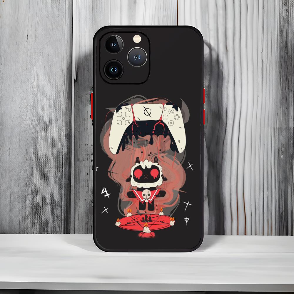 Чехол для телефона Cult Of The Lamb Черный Матовый Тонкий Чехол для iPhone17 16 15 14 13 ProMax