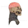 Halloween Horror Skull Mask with Moving Mouth Horror Skeleton Biochemical Skull Mask