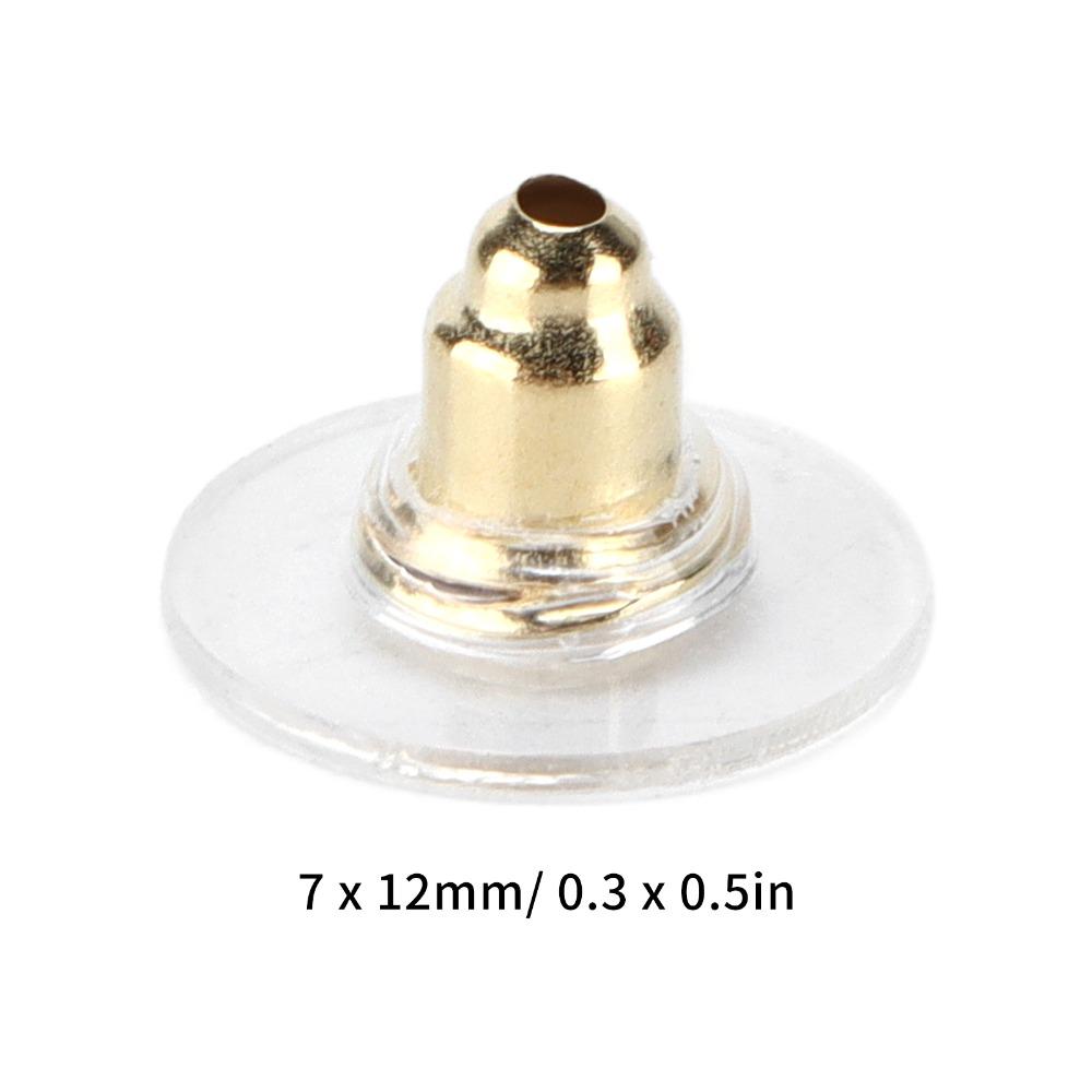200pcs Soft Earring Stoppers Transparent Earring Backs Rubber Earring Backs Studs Hoops