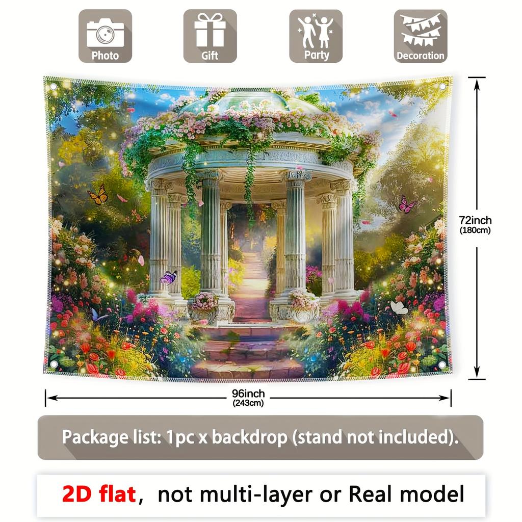 Spring Palace Forest Garden Backdrop Decoration Background Winter Backdrop Decorations For Photo Studio Photo Booth Christams Party