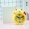 White Lucky Cat Alarm Clock Creative Table Clock Kids Alarm Clock  Kids Bedroom
