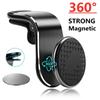 360 Degree Rotation Car Phone Holder Magnetic Air Vent Mount Clip In Car Magnet Mobile Phone Bracket Stand With Iron Sheet