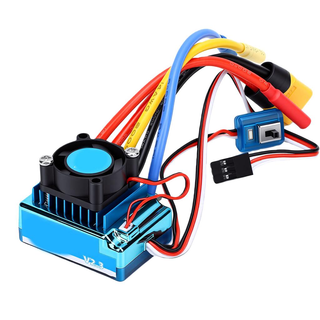 120A Brushless RC Car ESC Remote Control Car Electronic Speed Controller Overheating Protection with XT60 Plug 4.0mm