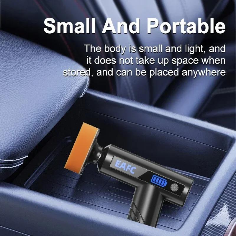 EAFC Portable Car Polisher Adjustable Cordless Auto Electric 4500mAh Sanding Sealing Glaze Tool for Car Cleanig Waxing Repair Car