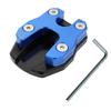 Funriche Motorcycle Side Stand, Plate, 5 Colors Available, Honda Universal Bike Stand, Plate PCX125, PCX150, PCX160 (Blue)