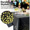 Cloth Disposable 6 Pack, 54 x 108 Inch Table Cloths, Party, Picnic, Wedding, Decorative Tablecloths, Rectangle, Plastic Cover, Leakproof & Sturdy