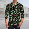 Men's T Shirt O-Neck Clothing Apparel Outdoor Long Sleeve Print Fashion Designer Vintage