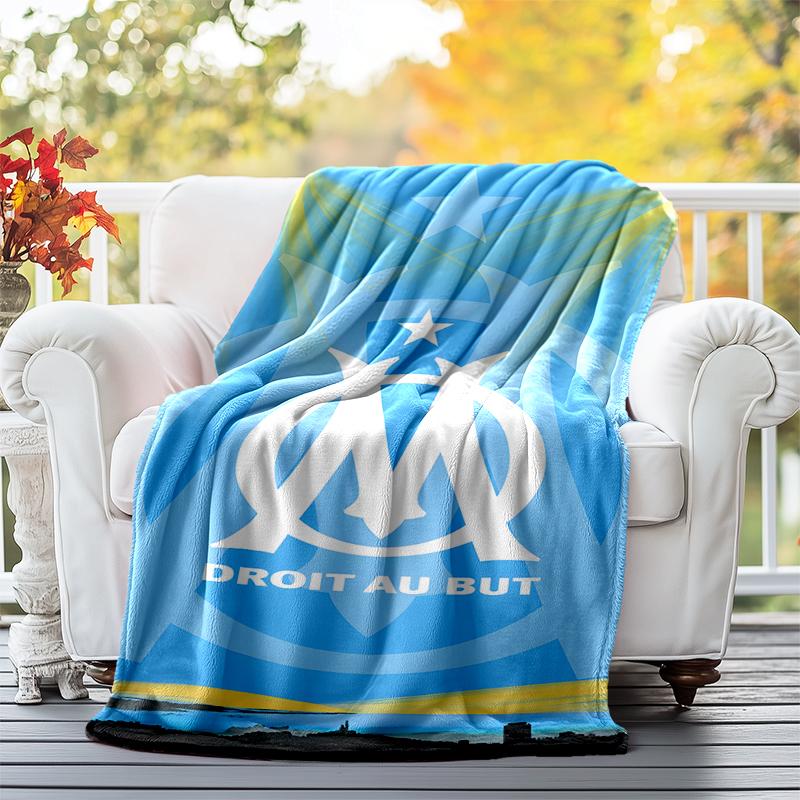 Marseilles Flannel Blanket Soft All-Season Throw, Design for Camping, Car Travel, Hiking Sofa, Bed, Office Perfect Gift for Parties