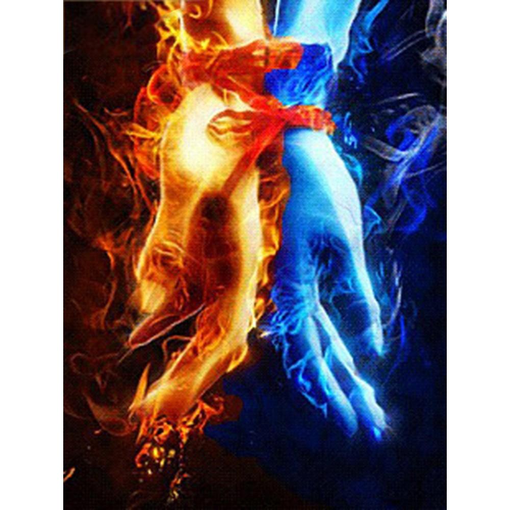 Полная квадратная/круглая алмазная живопись Горный пейзаж Горный хрусталь 5D Алмазная вышивка Тигр Олень Животное Мозаика Настенное искусство