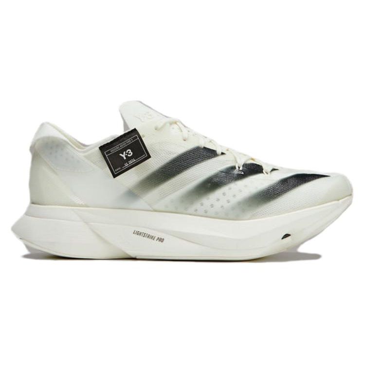Adidas Y-3 Adizero Adios Pro 3 Off White Черные мужские кроссовки кремовые IH2887