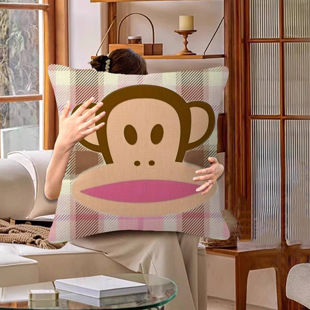Anime PPaul FFrank Big Mouth Monkey Cushion Cover Inches Farmhouse Decor Home Throw Pillow Covers for Couch Decorations