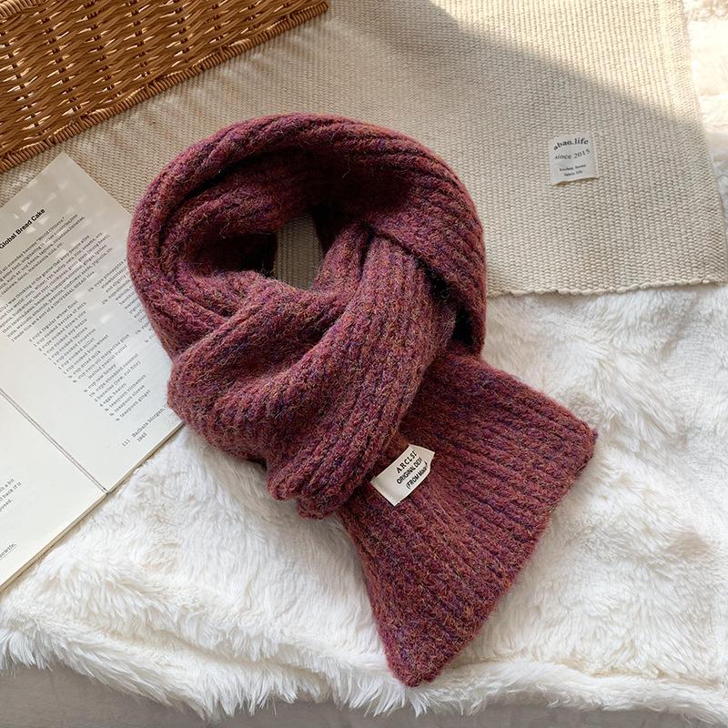 Шарф женский зимний высококлассный новый легкая роскошь Анжела красный вязаный шарф шарф