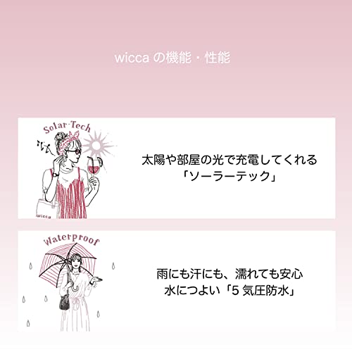 Citizen Wicca Solar Tech Watch with Leather Strap, KP5-166-14, Women's, Pink