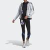 adidas Женская черная худи с принтом космоса, толстовка для бега GK6994