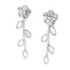 Les Trésors De Lily [K0979] — Белые дизайнерские серьги Paradis Floral