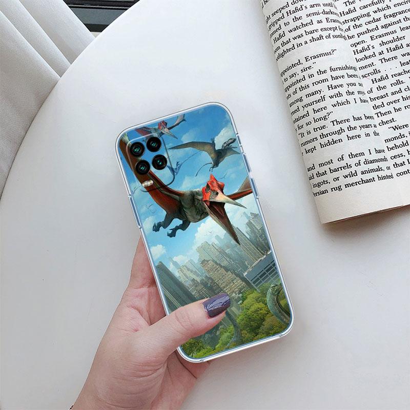 Dinosaur Transparent Phone Case for Motorola Moto E22I E22S E22 E32 E40 E7 E7I G Plus Power Play Stylus G22 G14