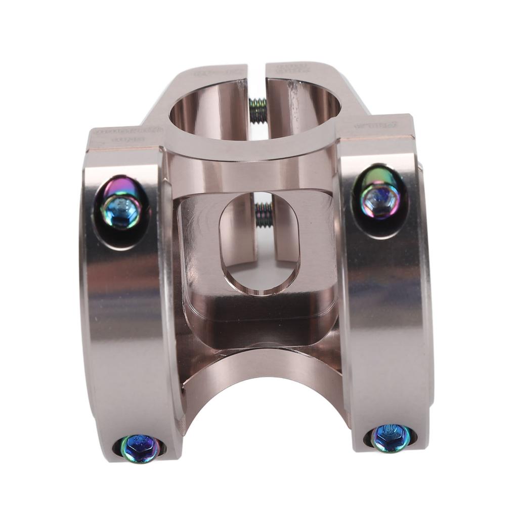 31.8mm Mountain Bike Stem Aluminum Alloy Lightweight DIY Short Handlebar Stem for Replacement Titanium