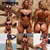 Женский бандо, бандажный пляжный купальник, комплект бикини, бразильский купальник с эффектом пуш-ап