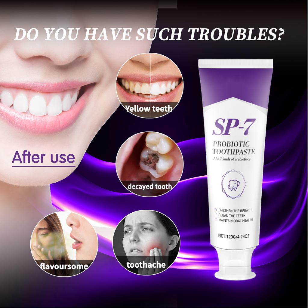 Sp-7 Probiotic Toothpaste Whitening,sp-7 Ultra Whitening Toothpaste, Promotes Healthy Teeth And Gums, Whitens Teeth